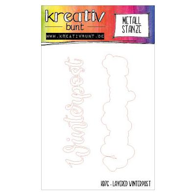 kreativbunt Cutting Dies - Layered Winterpost